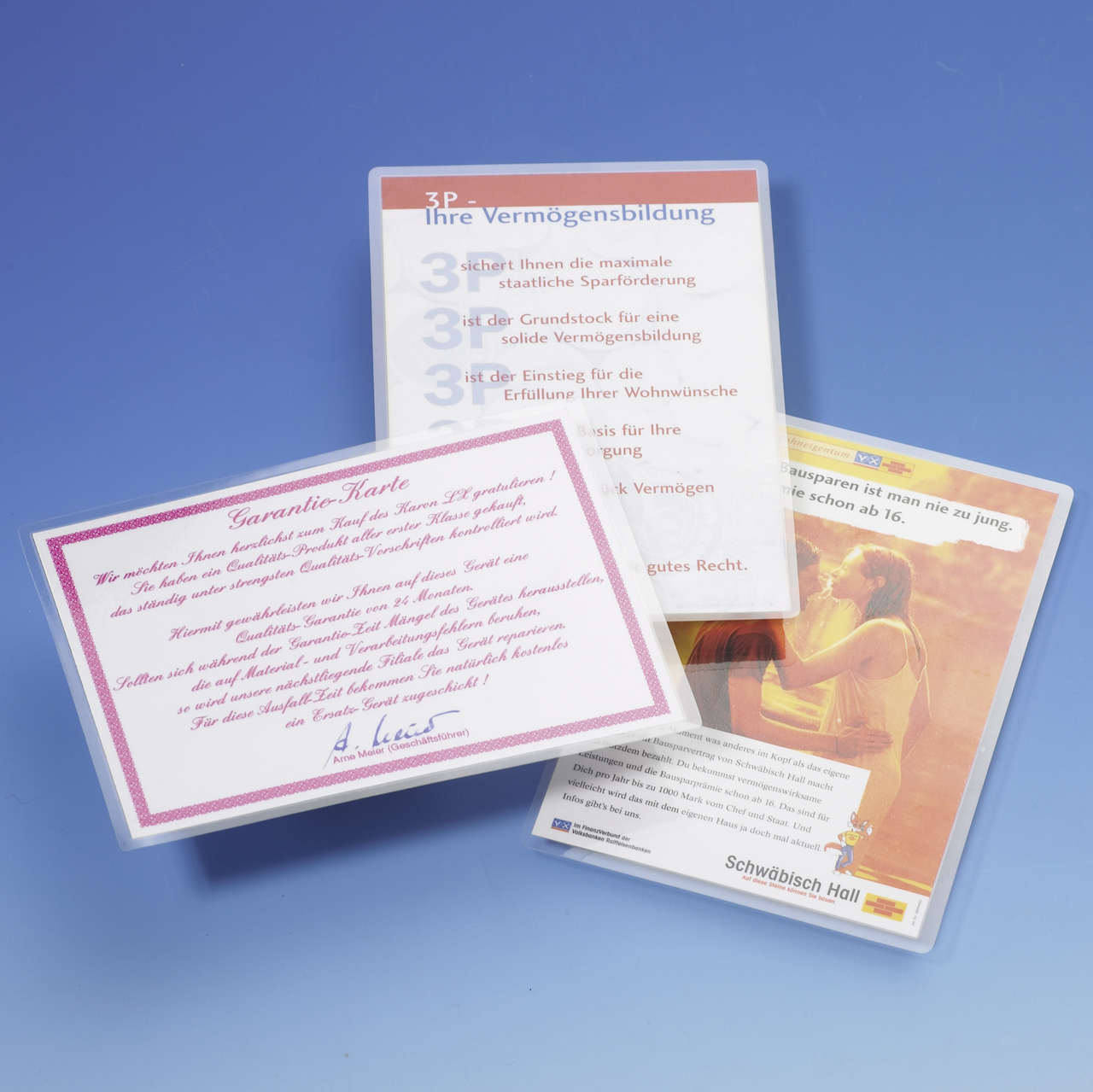 Laminierte Lernmaterialien